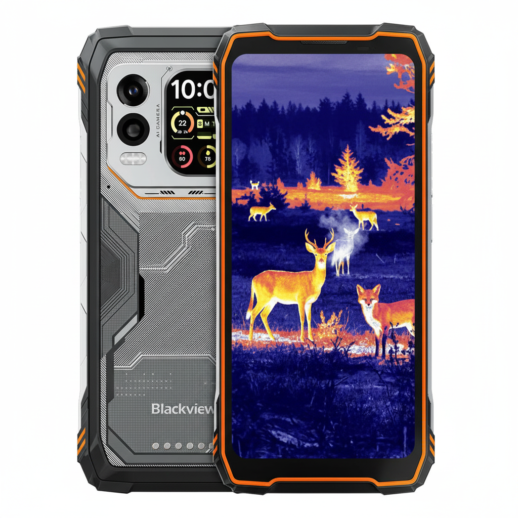 Blackview XPLORE 1 Pro 5G Thermische Bildgebung Robust Telefon mit 6,78" 120Hz Haupt- & 2,01" Sekundärdisplay 20000mAh 170LM Taschenlampe