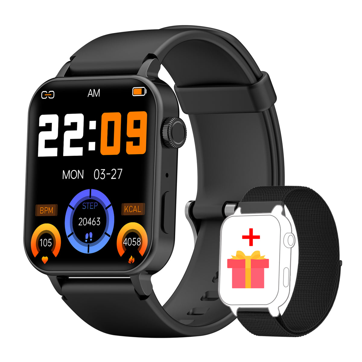 Blackview W10 IP68 Wasserdichte Bluetooth-Anruf-Sprachassistent-Smartwatch